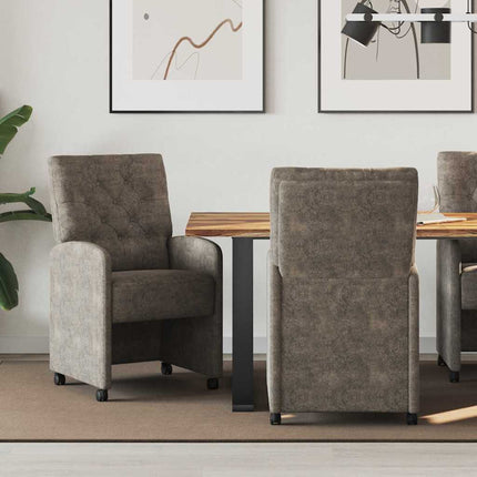 Eetkamerstoelen Met Wieltjes 2 Pcs 58 X 67 X 97 Cm