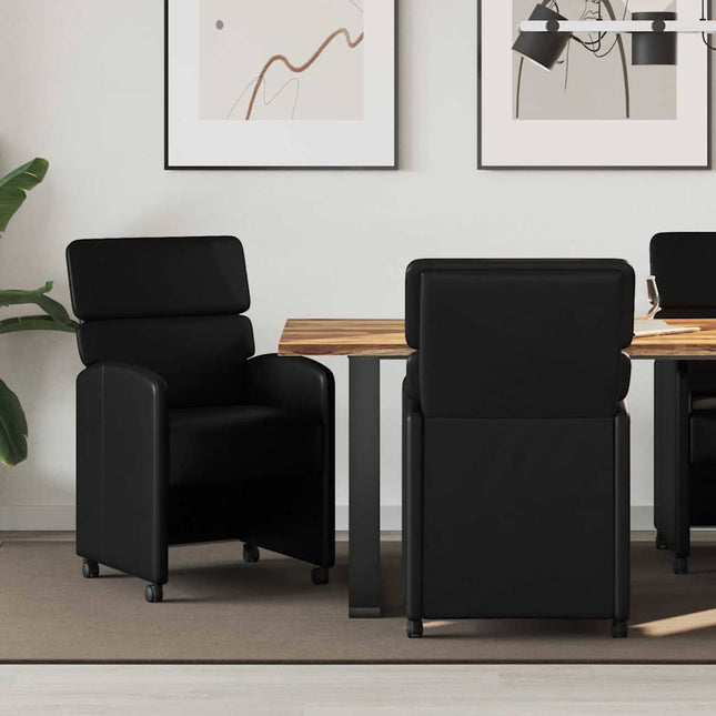 Eetkamerstoelen Met Wieltjes 2 Pcs 58 X 65 X 98 Cm