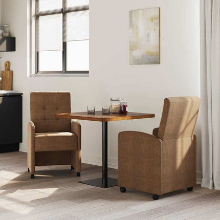Eetkamerstoelen Met Wieltjes 2 Pcs 58 X 67 X 97 Cm