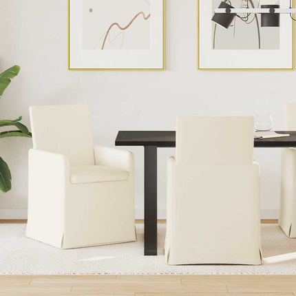 Eettafelstoelen 2 St Linnen 57 X 67 X 95 Cm