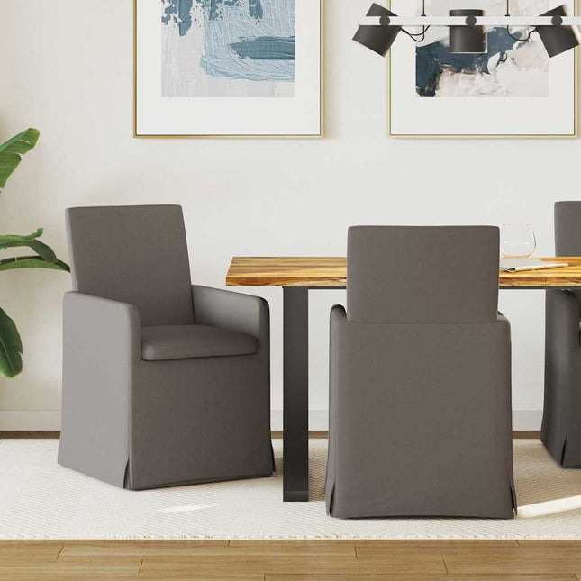 Eettafelstoelen 2 Pcs 57 X 67 X 95 Cm Linnen