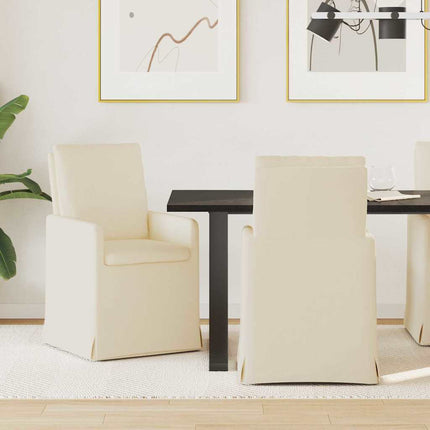Eettafelstoelen 2 Pcs Beige 57 X 67 X 98 Cm