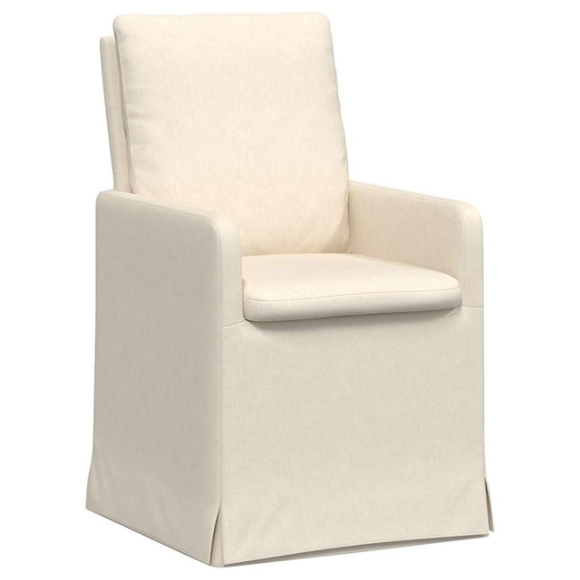 Eettafelstoelen 2 Pcs Beige 57 X 67 X 98 Cm