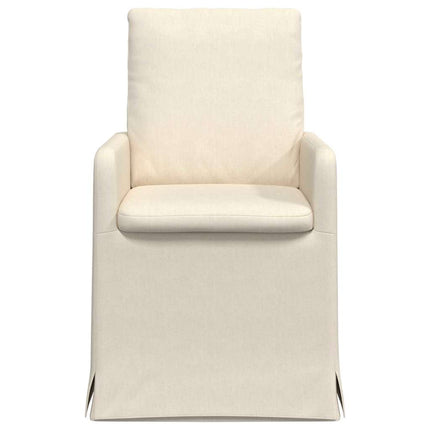 Eettafelstoelen 2 Pcs Beige 57 X 67 X 98 Cm