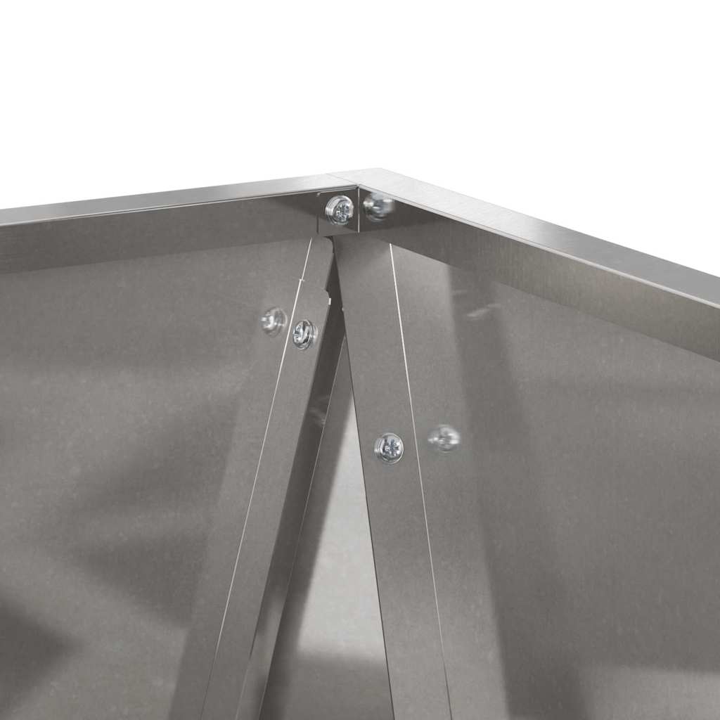 Plantenbak 2 Pcs Zilver