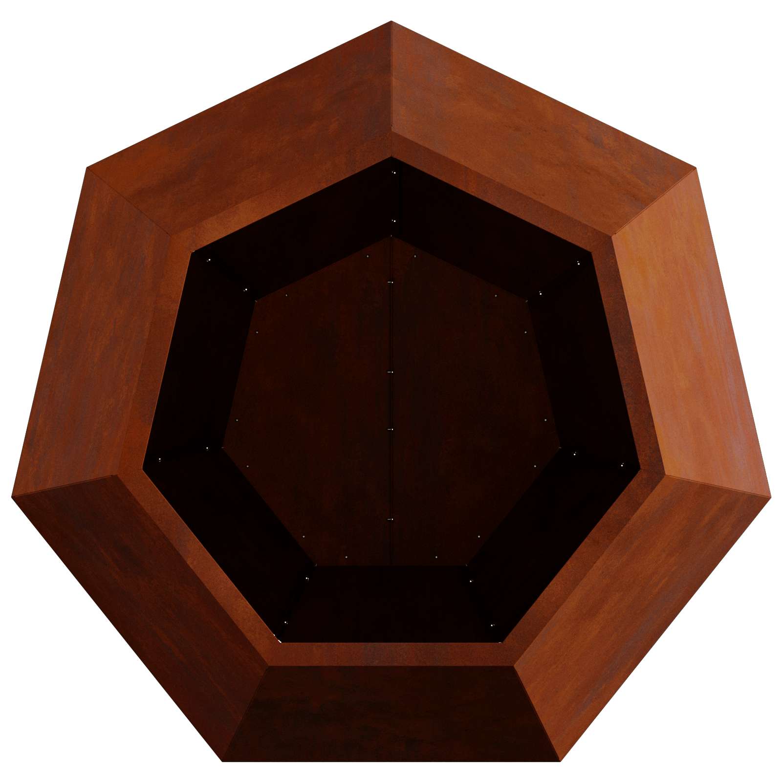 Plantenbak 2 Pcs Roestig