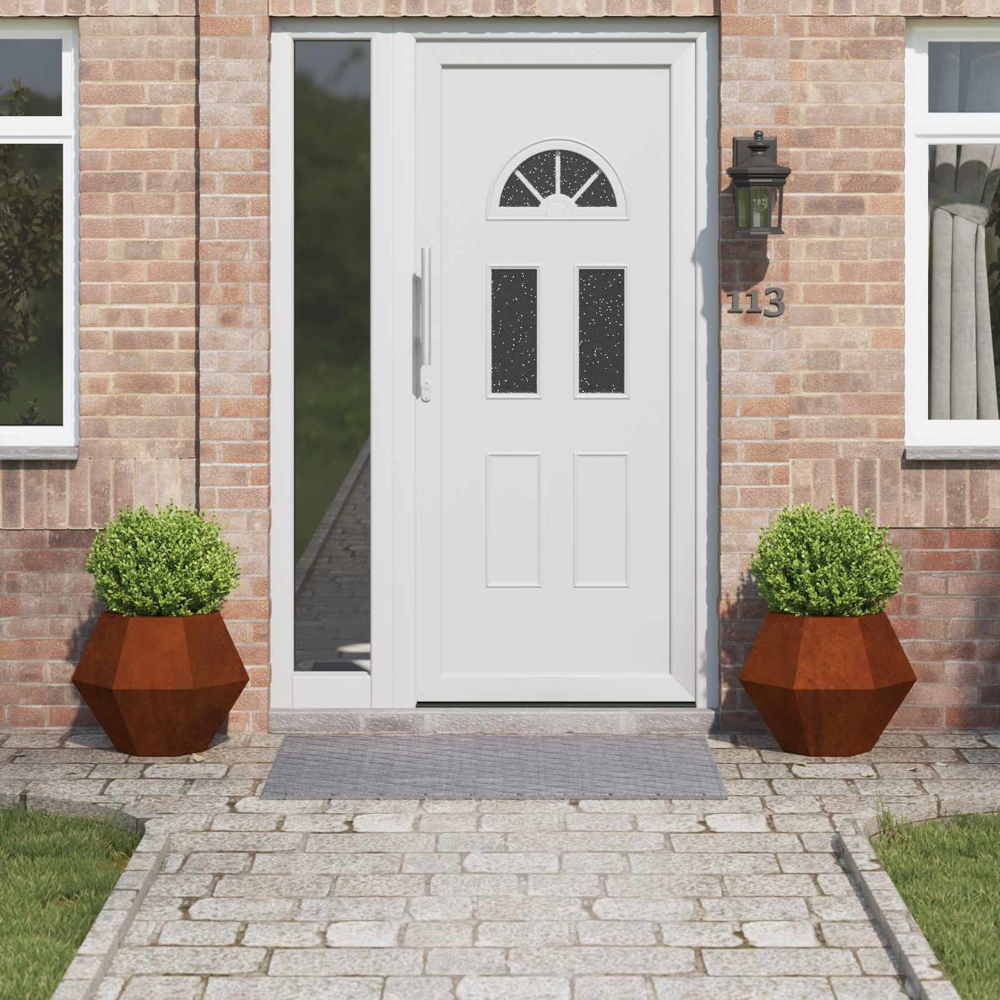 Plantenbak 2 Pcs Roestig