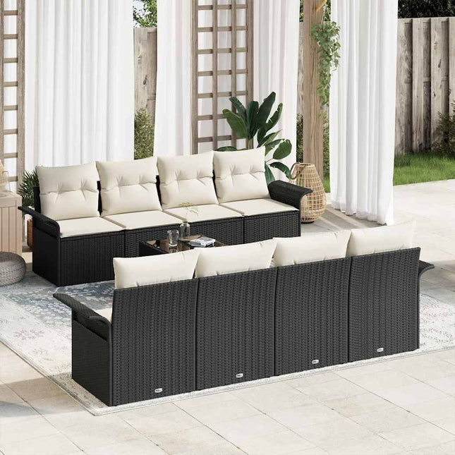 Tuin Sofa Set 9 Pcs 55 X 55 X 37 Cm Poly Rattan