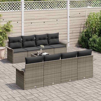 Tuin Sofa Set 9 Pcs 55 X 55 X 37 Cm Poly Rattan