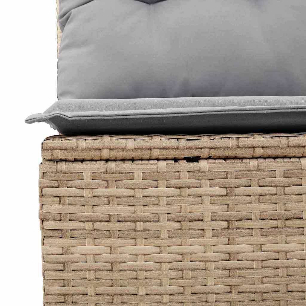 Tuinbankenset Met Kussen 9 Pcs En Grijs Poly Rattan