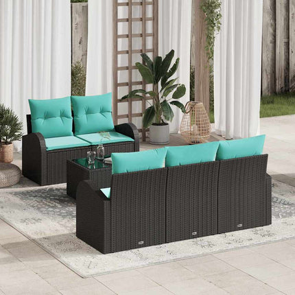 Tuin Sofa Set Met Kussen Met Opslag 6 Pcs