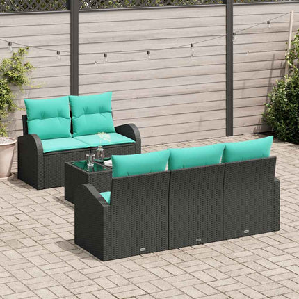 Tuin Sofa Set Met Kussen Met Opslag 6 Pcs