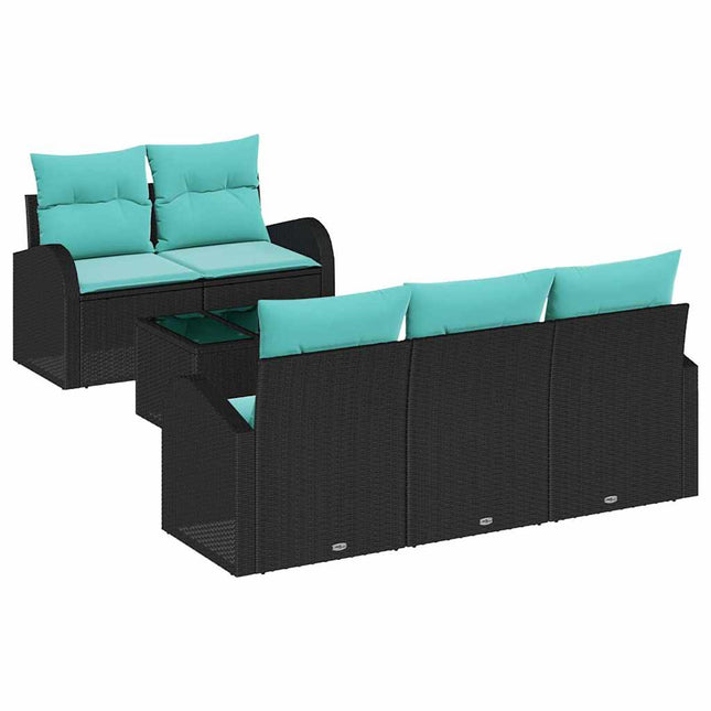Tuin Sofa Set Met Kussen Met Opslag 6 Pcs