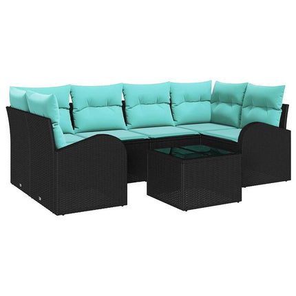 Tuin Sofa Set Met Opslag 7 Pcs Poly Rattan