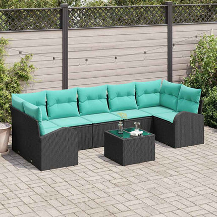 Tuin Sofa Set Met Opslag 8 Pcs Poly Rattan