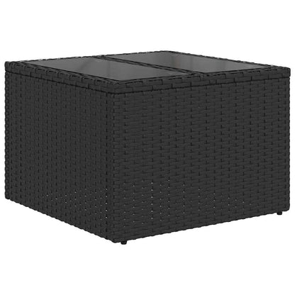 Bankstel Met Kussen Met Opslag 9 Pcs En Crème Poly Rattan