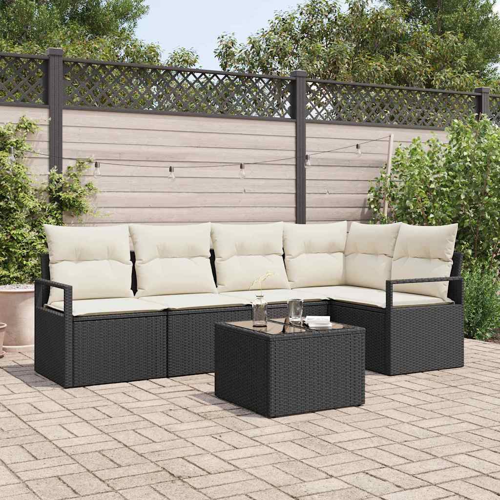 Tuinbankenset Met Kussen 5 Pcs Poly Rattan