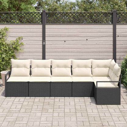 Tuinbankenset Met Kussen 6 Pcs Poly Rattan