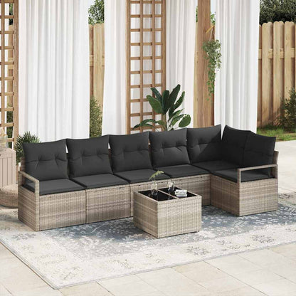 Tuinbankenset Met Kussen 6 Pcs Poly Rattan