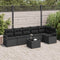 Tuinbankenset Met Kussen Met Opslag 7 Pcs Poly Rattan