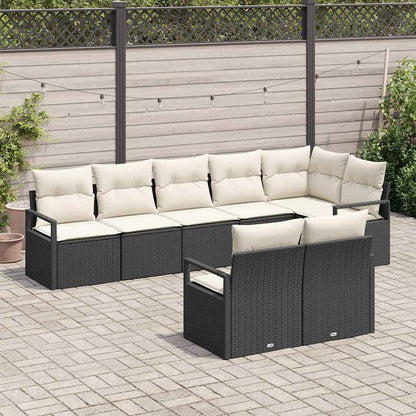 Tuinbankenset Met Kussen 8 Pcs Poly Rattan