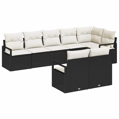 Tuinbankenset Met Kussen 8 Pcs Poly Rattan