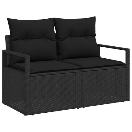 Bankstel Met Kussen Met Opslag 7 Pcs Poly Rattan