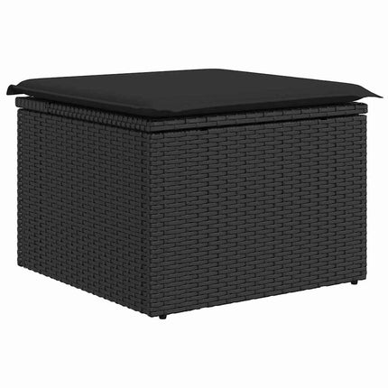 Bankstel Met Kussen Met Opslag 7 Pcs Poly Rattan