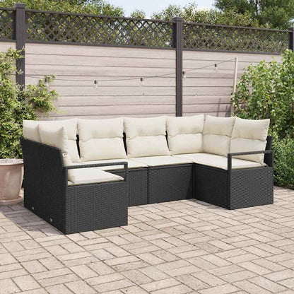 Tuinbankenset Met Kussen 6 Pcs Poly Rattan