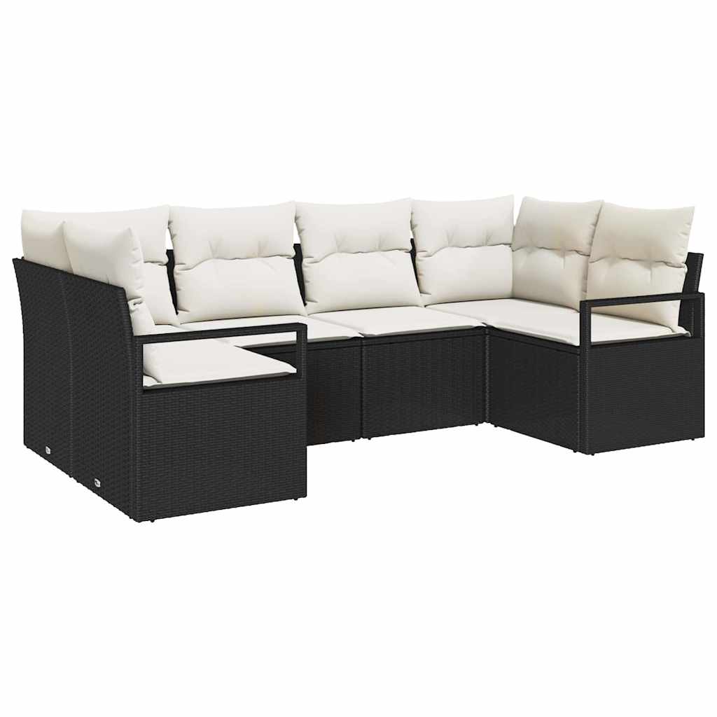 Tuinbankenset Met Kussen 6 Pcs Poly Rattan