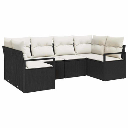 Tuinbankenset Met Kussen 6 Pcs Poly Rattan