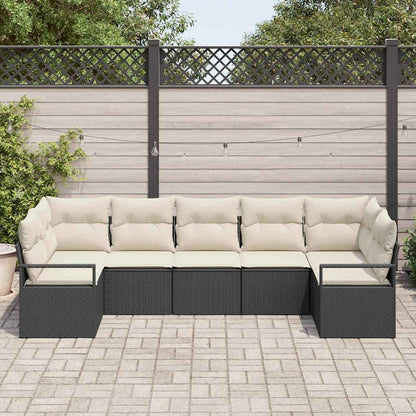 Tuinbankenset Met Kussen 7 Pcs Poly Rattan