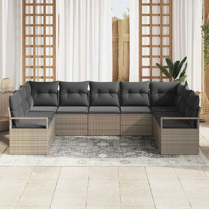 Tuinbankenset Met Kussen Met Opslag 7 Pcs Poly Rattan