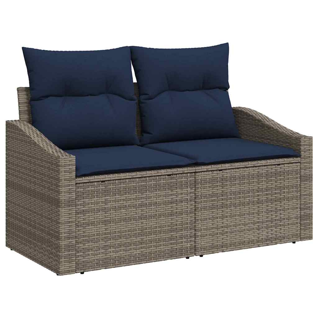 Bankstel Met Kussen 7 Pcs Poly Rattan