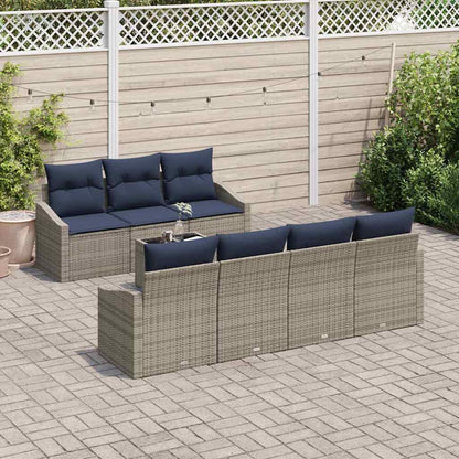 Bankstel Met Kussen 8 Pcs Poly Rattan