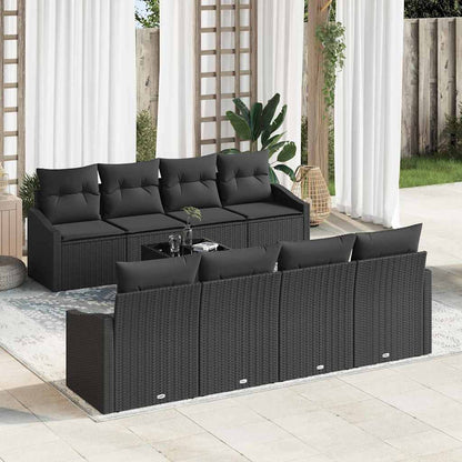 Bankstel Met Kussen Met Opslag 7 Pcs En Crème Poly Rattan