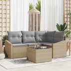 beige en lichtgrijs / met tafel