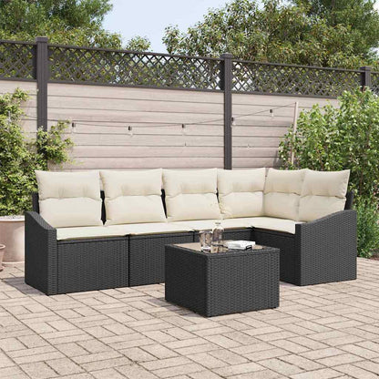 Tuinbankenset Met Kussen 5 Pcs Poly Rattan