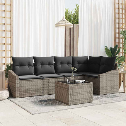 Tuinbankenset Met Kussen Met Opslag 5 Pcs Poly Rattan