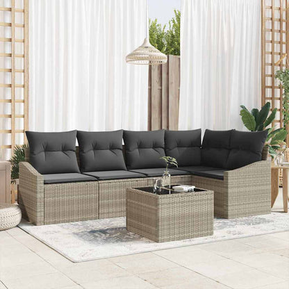 Tuinbankenset Met Kussen 5 Pcs Poly Rattan