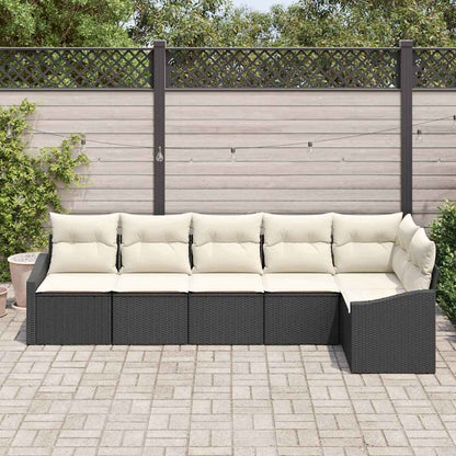 Tuinbankenset Met Kussen 6 Pcs Poly Rattan