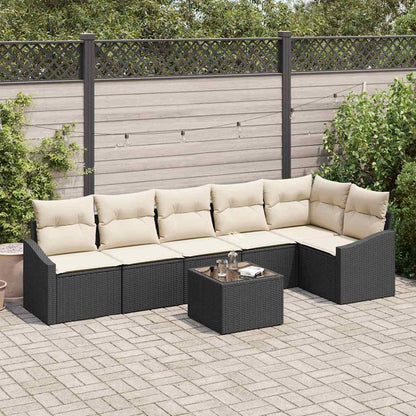 Tuinbankenset Met Kussen 6 Pcs Poly Rattan