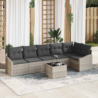Tuinbankenset Met Kussen 6 Pcs Poly Rattan