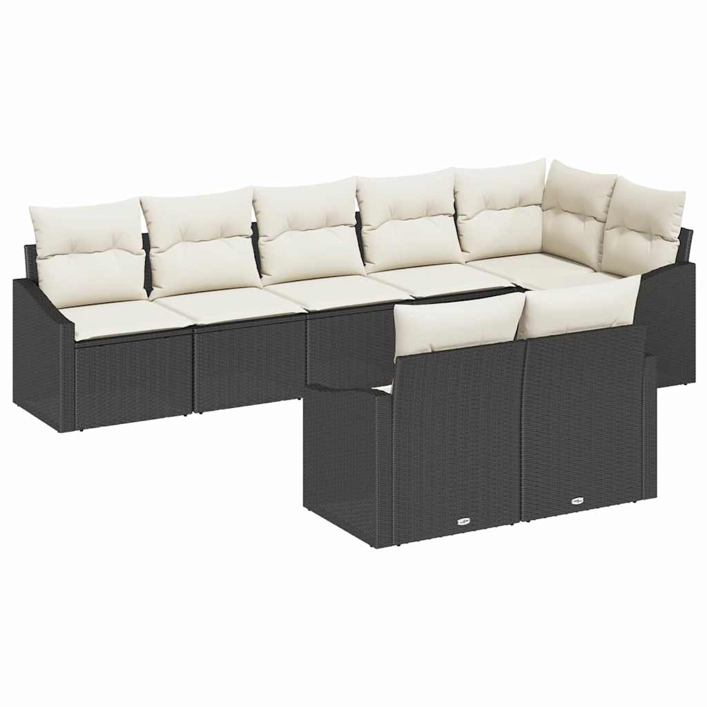 Tuinbankenset Met Kussen 8 Pcs Poly Rattan