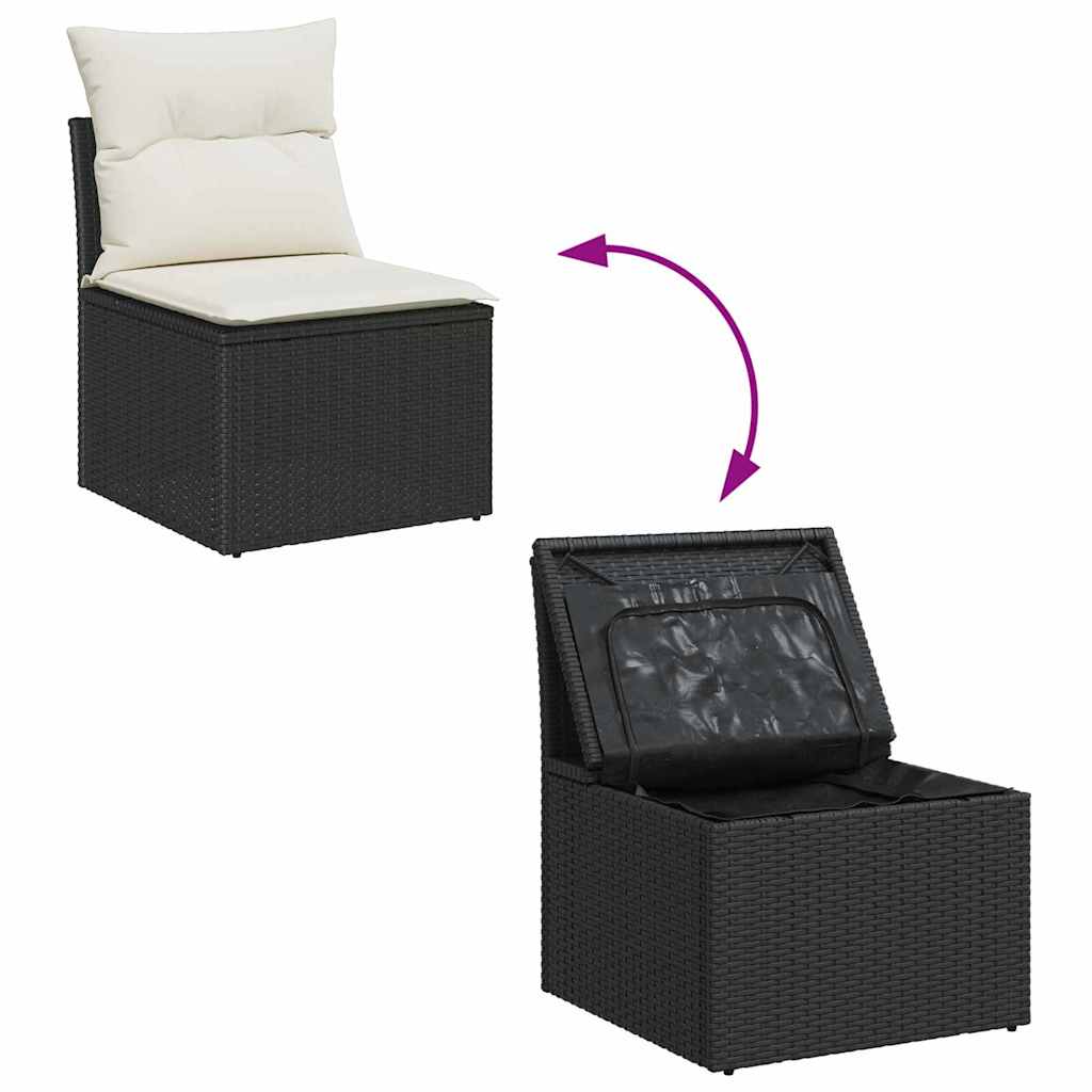 Tuinbankenset Met Kussen 8 Pcs Poly Rattan