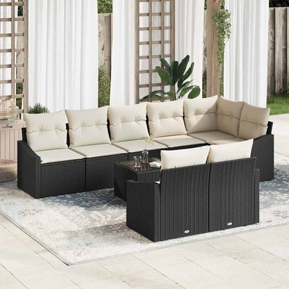 Tuinbankenset Met Kussen 8 Pcs Poly Rattan