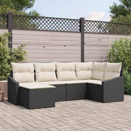 Tuin Eetset Met Kussen Met Opslag 6 Pcs En Crème