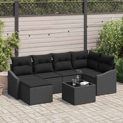 Tuin Eetset Met Kussen Met Opslag 6 Pcs En Crème