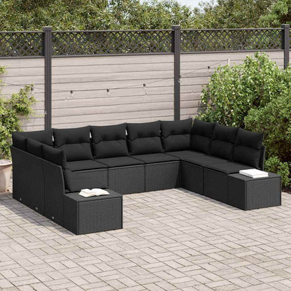 Tuinbankenset Met Kussen 9 Pcs En Crème Polyrattan