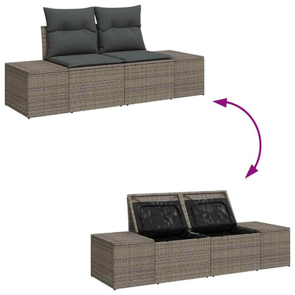 Tuinbankenset Met Kussen 10 Pcs Polyrattan